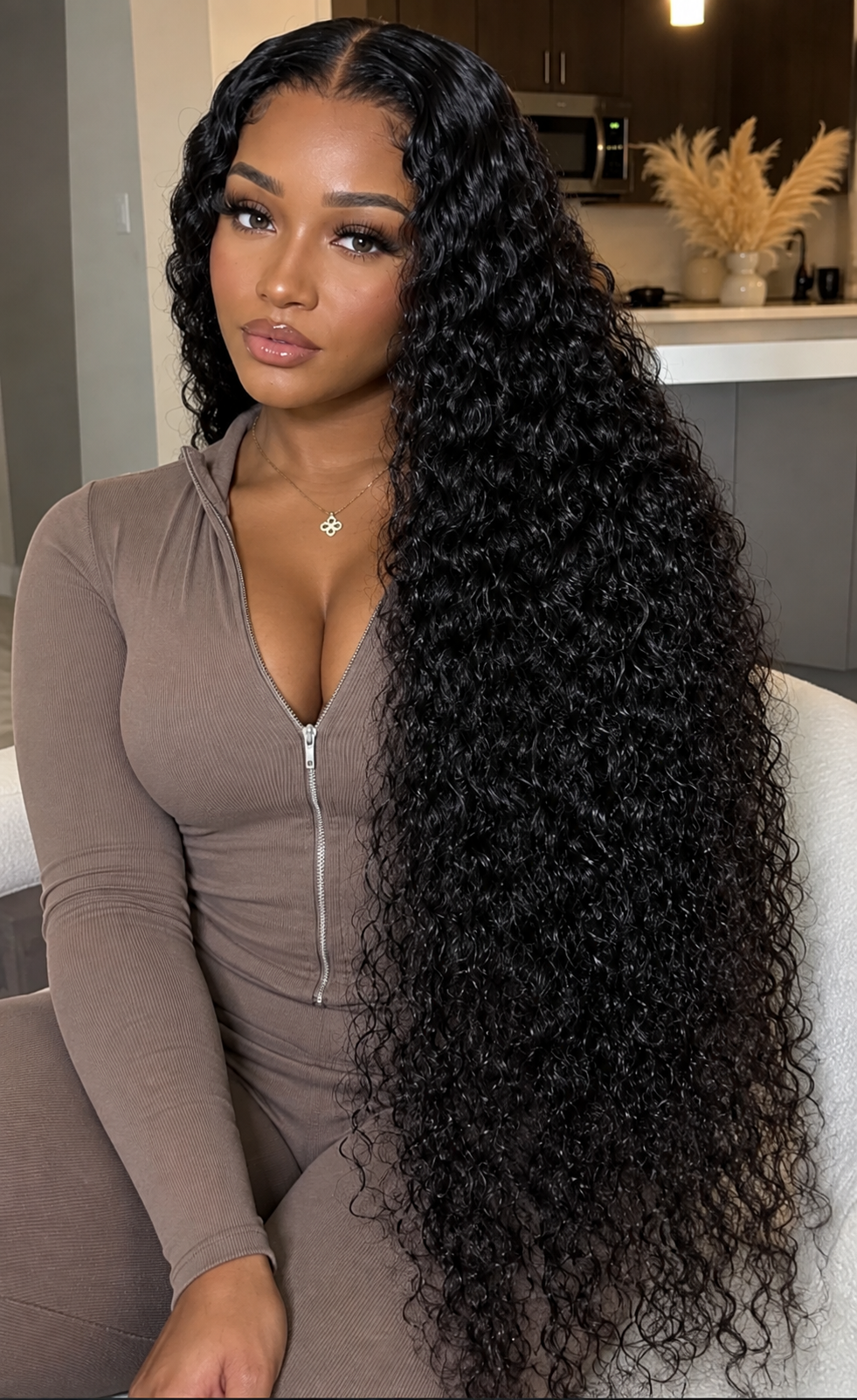 Brazilian Kinky Curly Human Hair Lace Wig – 150% Density