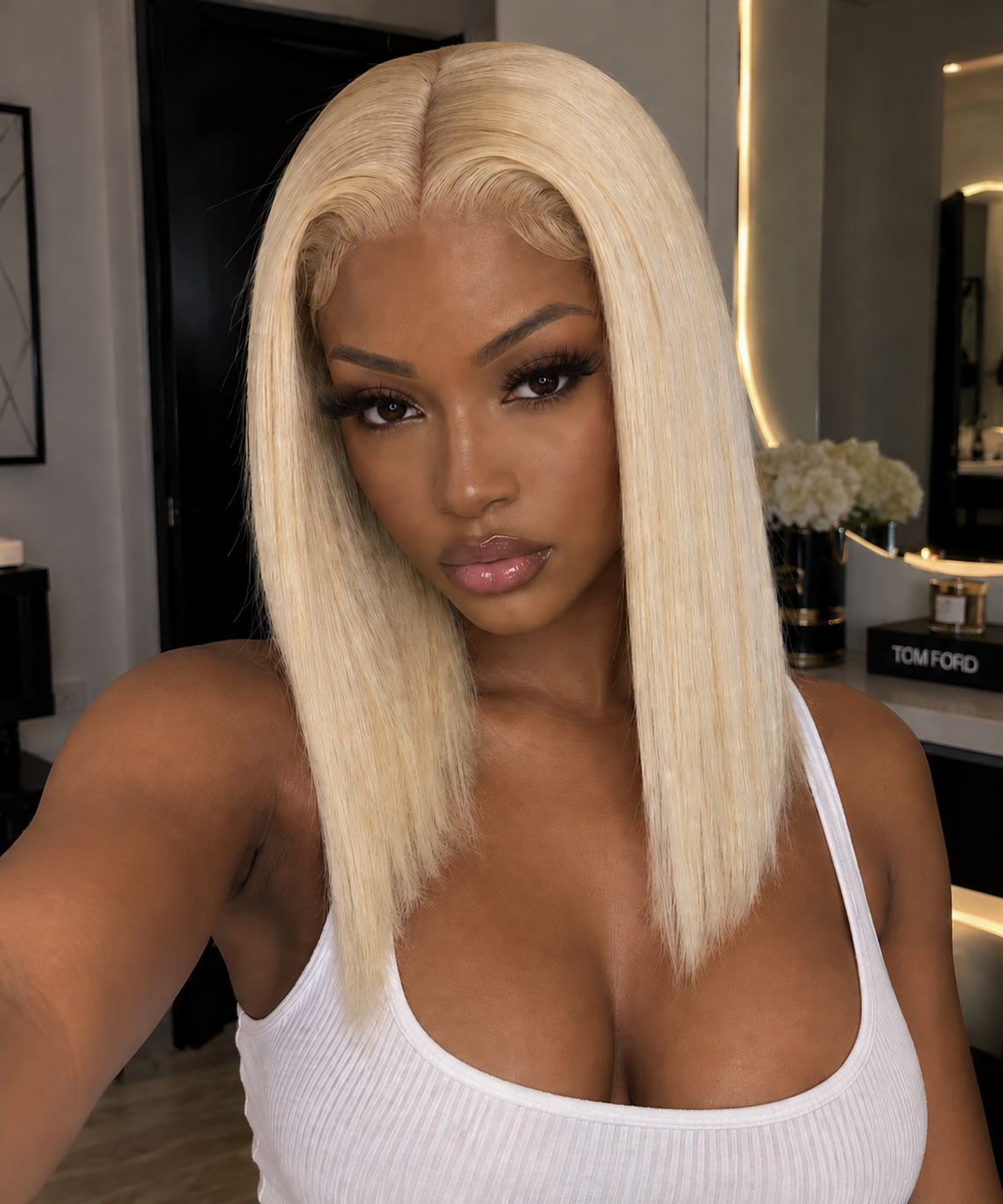613 Blonde Bob Human Hair Wig – 180% Density